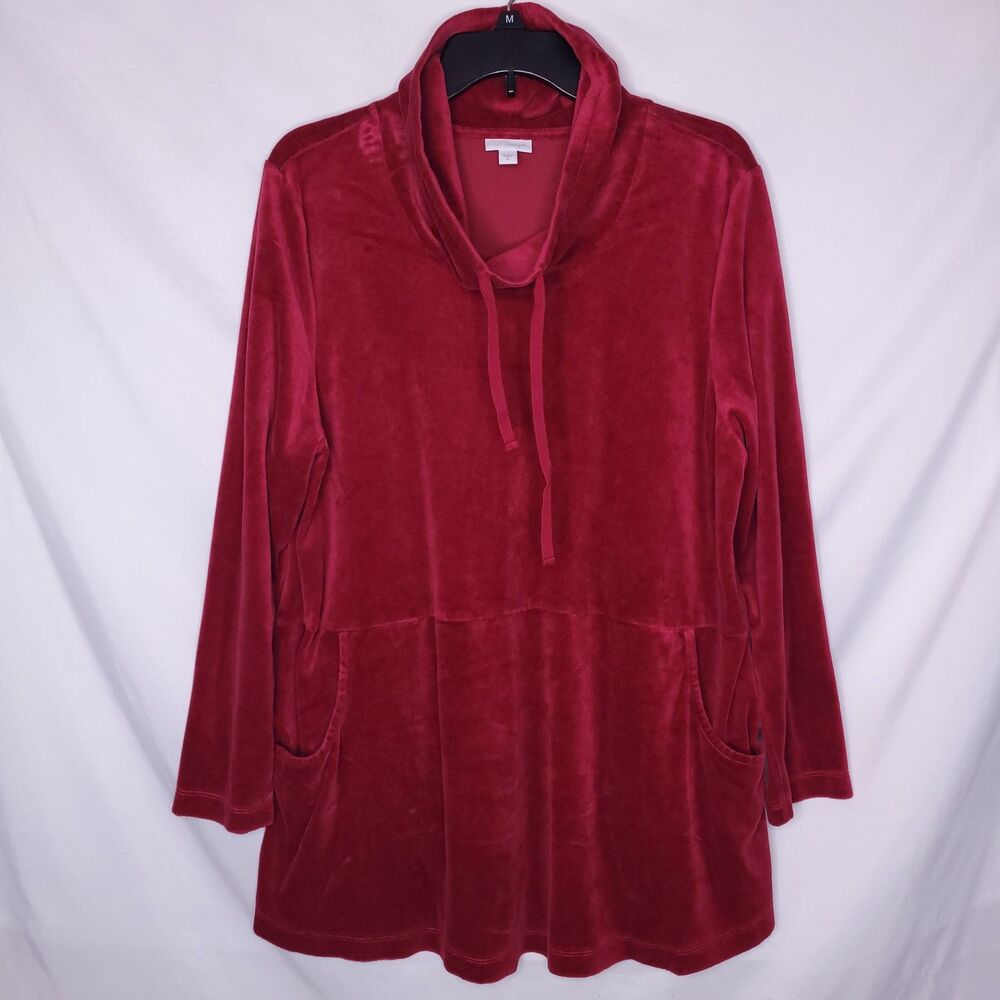 J. Jill Red Tunic Top